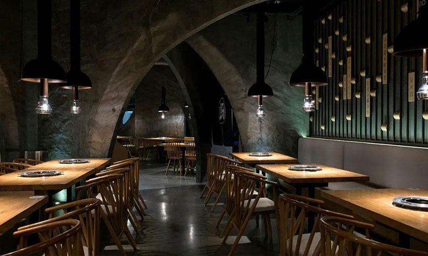 炭火烤肉燒烤店怎么設(shè)計