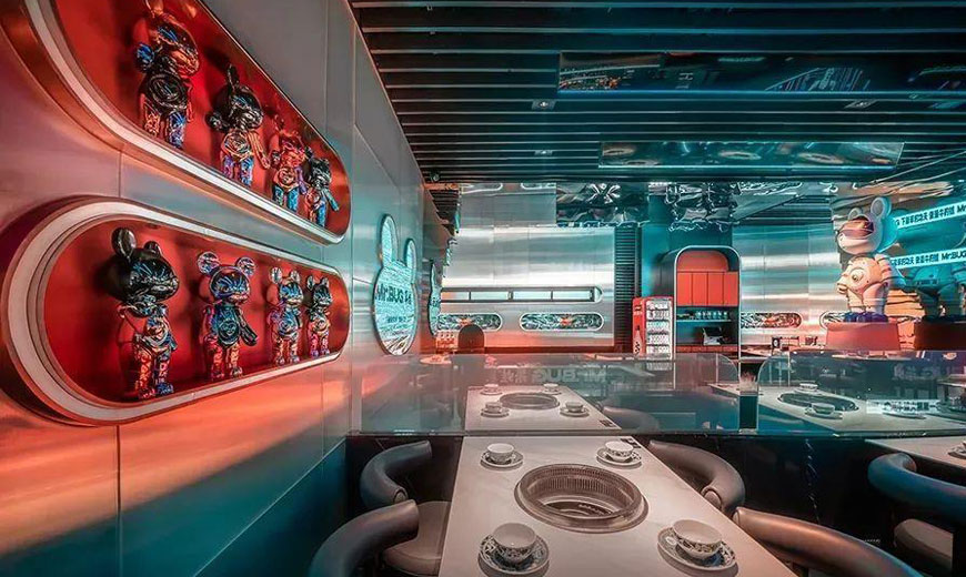 牛蛙火鍋藝術餐廳設計