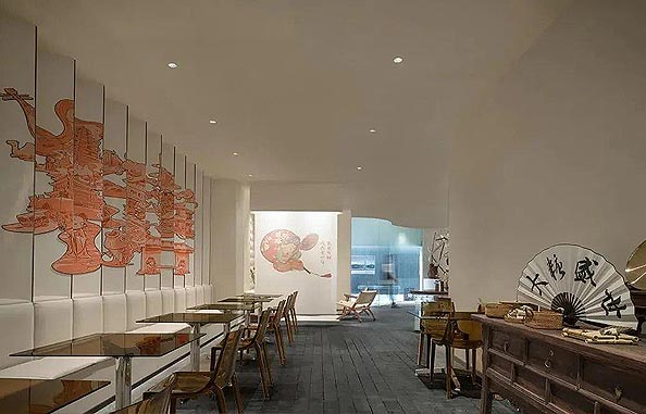 餐廳地面設計，給空間地面不一樣的延展方式