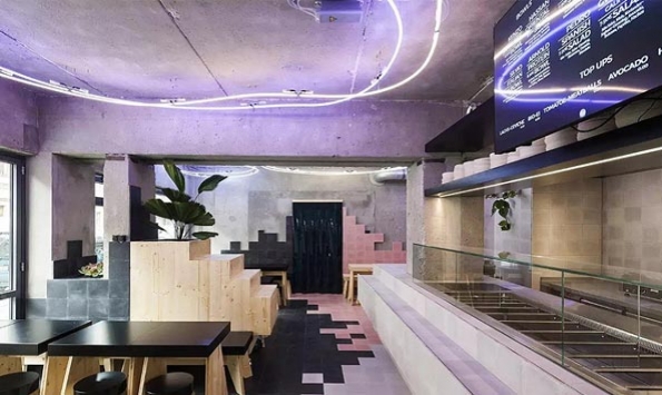 快餐餐廳設計，整潔亮堂的快餐廳裝修