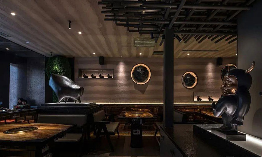 鮮牛韓式燒烤店設(shè)計