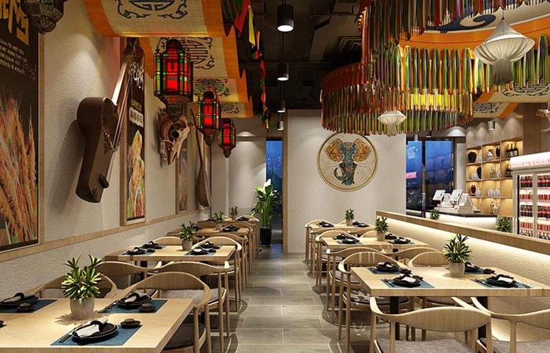 蒙騎部落燒烤店裝修設(shè)計