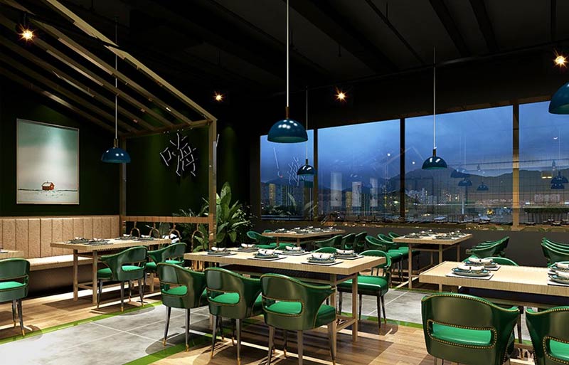 嗨道高檔燒烤店裝修設計