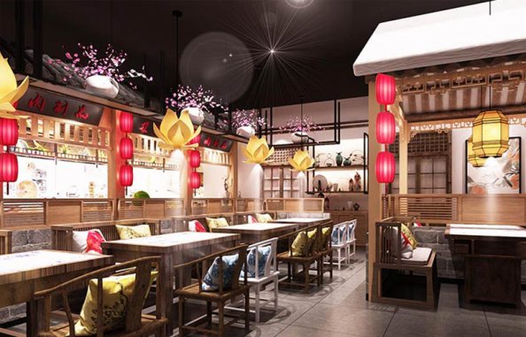 北京筋筋春餅特色燒烤店空間設計