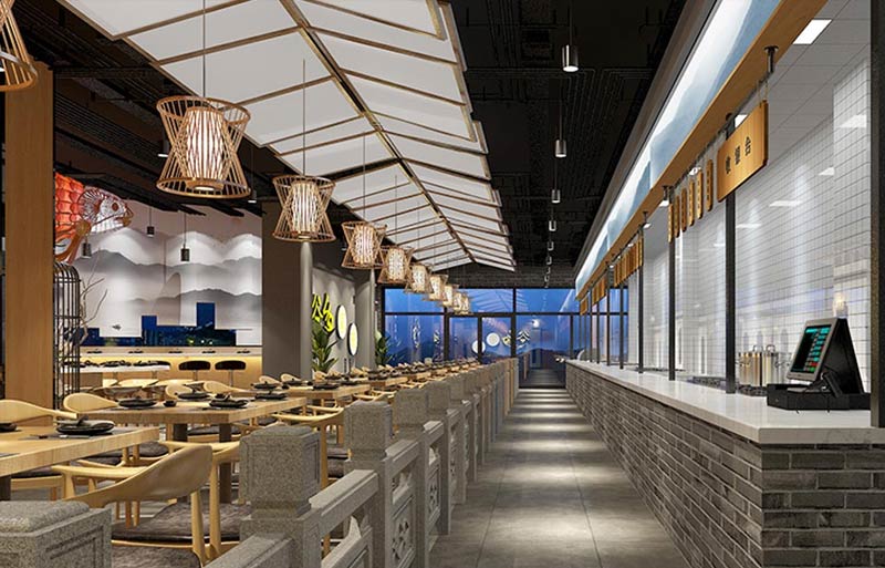 谷鄉家味中餐廳室內裝飾設計-3