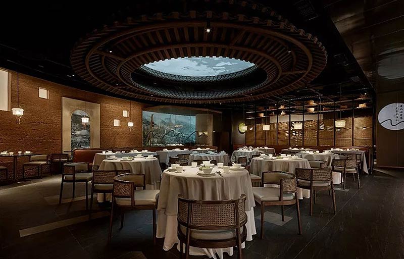 “靠山品牌”傳統中式飯店設計裝修-3