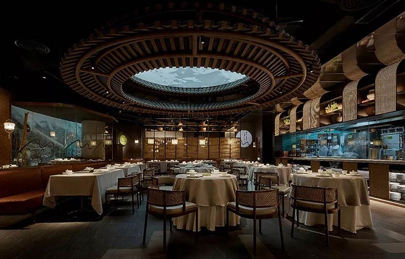 “靠山品牌”傳統中式飯店設計裝修-4