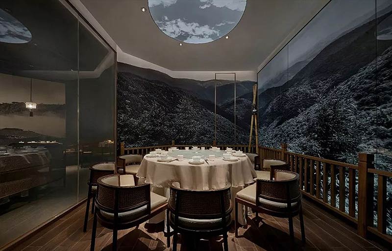 “靠山品牌”傳統中式飯店設計裝修-6