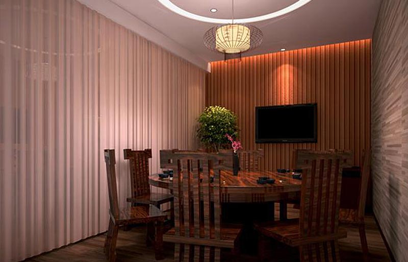 小城漁家中餐廳包房空間設計