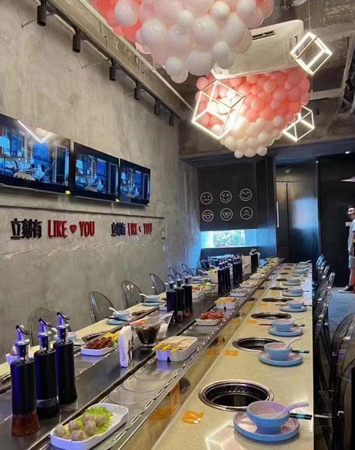 立刻有旋轉火鍋店設計