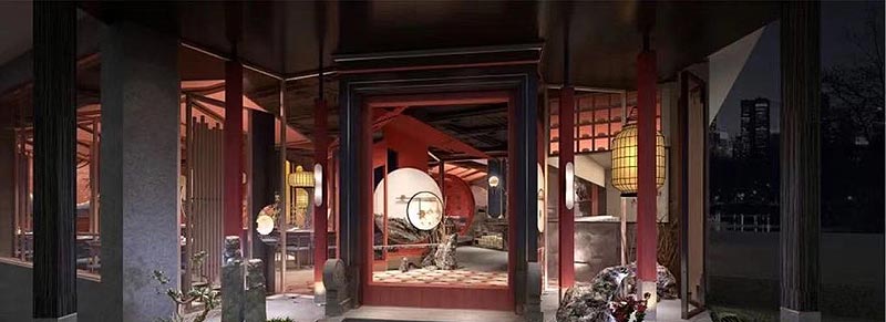 臺新石頭個(gè)性火鍋店裝修設(shè)計(jì)