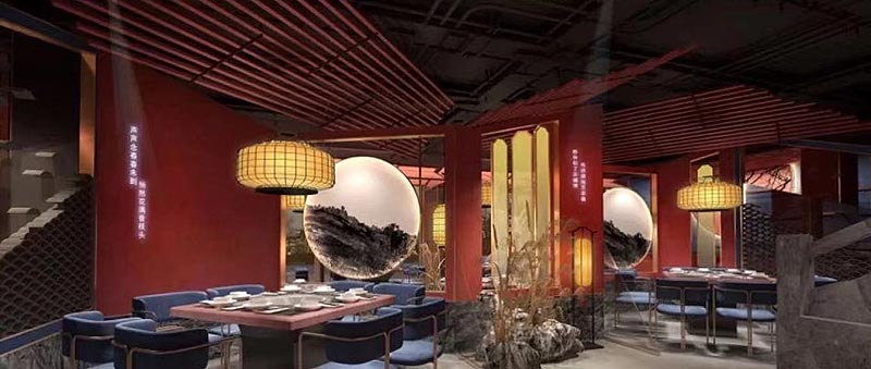 臺新石頭個(gè)性火鍋店裝修設(shè)計(jì)