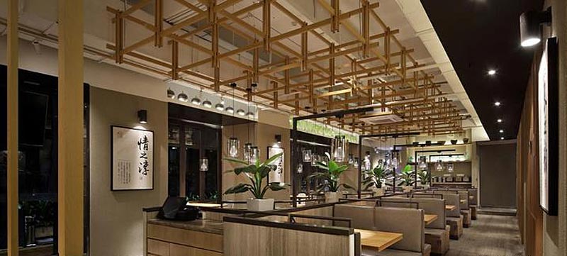 京一順中餐廳設計的平面布局