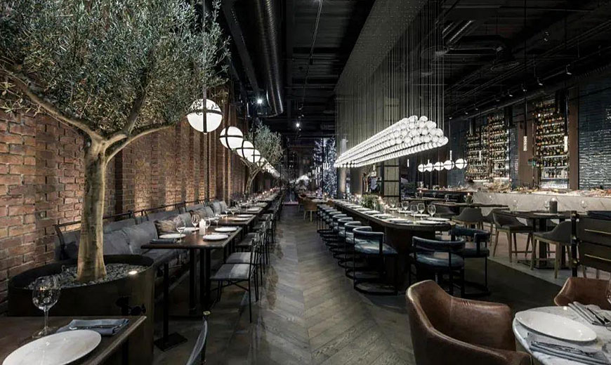 蒸汽海鮮主題餐廳裝修設計