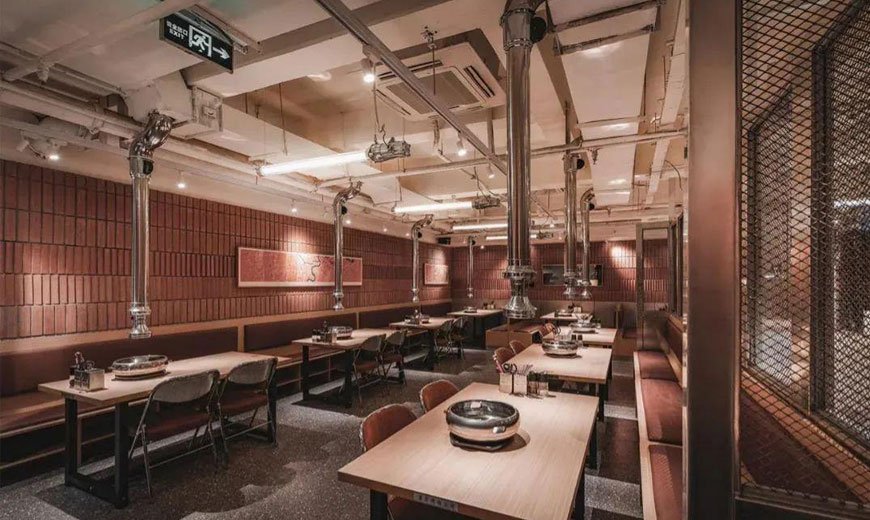 福成自助燒烤店設計裝修